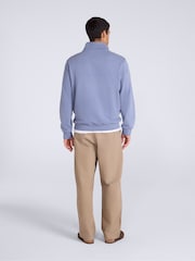 Blauw - Animal Sid Half-Zip Sweat Top - Afbeelding 4 van 5