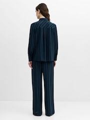 French Connection Blue Erma Pin Stripe Tie T-Shirt - Image 2 of 7