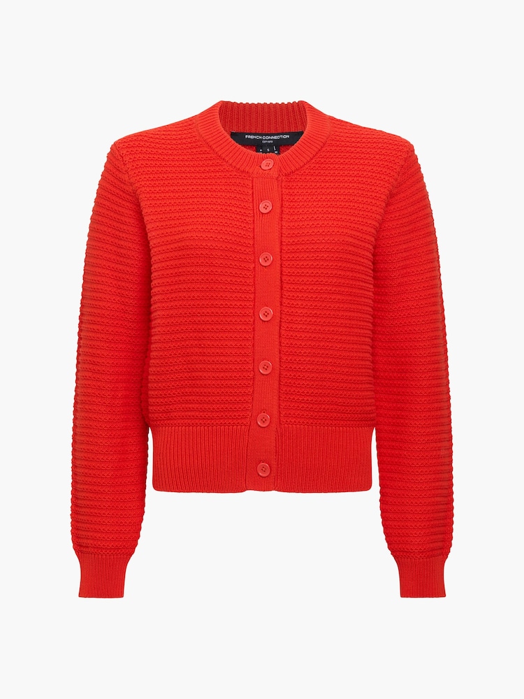 French Connection Red Lily Mozart Cardigan - Image 6 of 6 French Connection Red Lily Mozart Cardigan - Image 6 of 6
