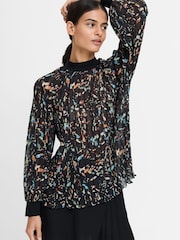 French Connection Black Kylie Claudette Top - Image 1 of 4