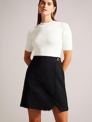Ted Baker Katyyd Mini Mockable Black Dress - Image 1 of 6