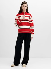 French Connection White Varli Stripe Jumper - Image 2 of 6