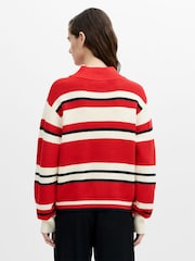 French Connection White Varli Stripe Jumper - Image 3 of 6