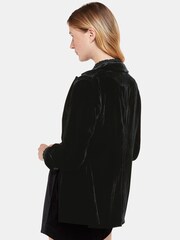 Whistles Olivia Velvet Black Blazer - Image 2 of 5