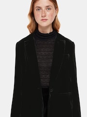 Whistles Olivia Velvet Black Blazer - Image 3 of 5
