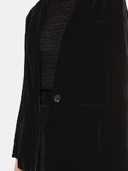 Whistles Olivia Velvet Black Blazer - Image 4 of 5