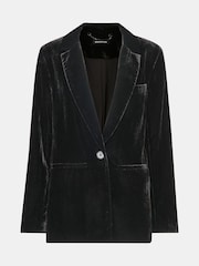 Whistles Olivia Velvet Black Blazer - Image 5 of 5