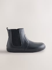 Black Leather Barefoot Chelsea Boots - Image 2 of 7