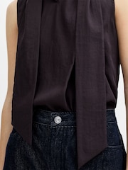 French Connection Brown Leela Scarf Top - Image 4 of 10