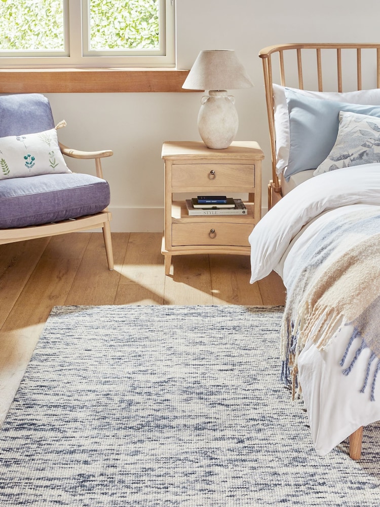 Blue Folkestone Bobble Rug - Image 1 of 8