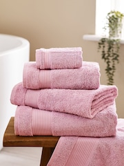 Pink Dusky Egyptian Cotton Towel - Image 1 of 5