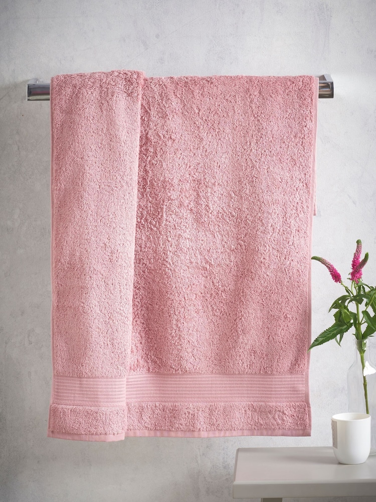 Pink Dusky Egyptian Cotton Towel - Image 2 of 5