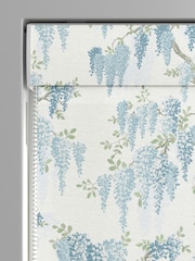 Laura Ashley Newport Blue Wisteria Made to Measure 100% Cotton Roman Blinds - Image 3 of 6