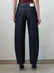 French Connection Blue Misa Relaxed Curved Leg Jeans - Image 7 of 10