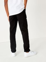 Schwarzer Denim - Megastretch-Jeans mit verstellbarem Bund (3–16 J.) - Bild 3 von 6