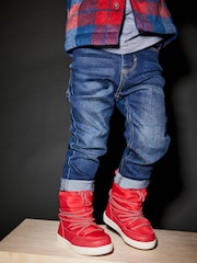 Red Thermal Thinsulate™ Lined Quilted Water Resistant Boots - Image 2 of 8