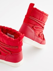 Red Thermal Thinsulate™ Lined Quilted Water Resistant Boots - Image 7 of 8