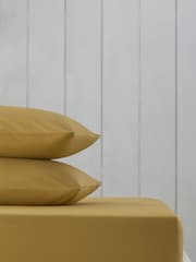 Yellow Cotton Rich Fitted Sheet - Image 1 of 2