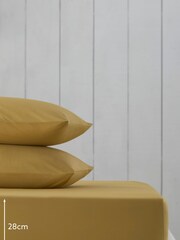 Yellow Cotton Rich Fitted Sheet - Image 2 of 2