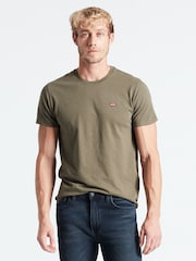Зеленый - Levi's Оригинальный знак дома 100% Хлопковая футболка - Image 1 of 8