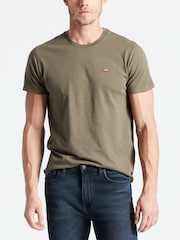 Зеленый - Levi's Оригинальный знак дома 100% Хлопковая футболка - Image 3 of 8