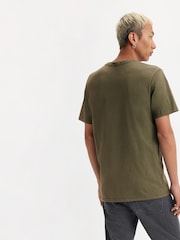 Зеленый - Levi's Оригинальный знак дома 100% Хлопковая футболка - Image 6 of 8