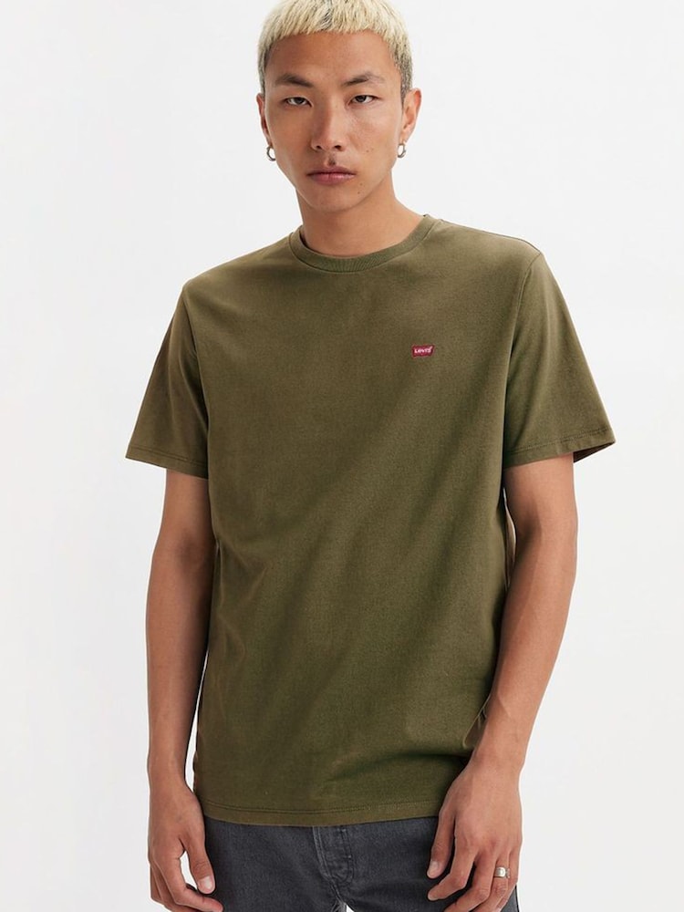 Зеленый - Levi's Оригинальный знак дома 100% Хлопковая футболка - Image 8 of 8