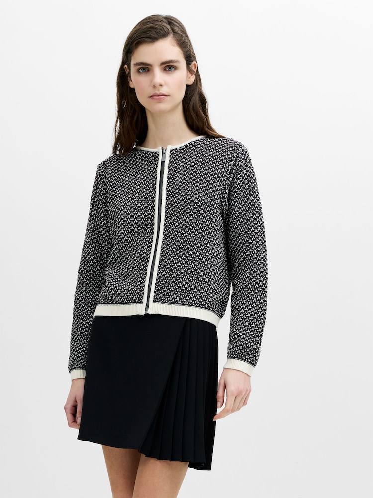 French Connection Blue Perla Noar Cardigan - Image 2 of 5 French Connection Blue Perla Noar Cardigan - Image 2 of 5
