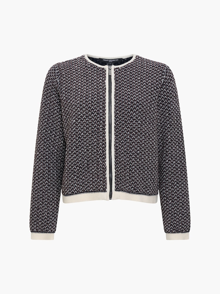 French Connection Blue Perla Noar Cardigan - Image 5 of 5 French Connection Blue Perla Noar Cardigan - Image 5 of 5