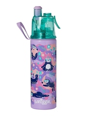 Smiggle Purple Loopy Spritz Insulated Stainless Steel Drink Bottle 500ml - Image 1 of 1