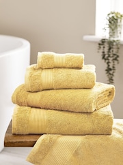 Sunshine Yellow Egyptian Cotton Towel - Image 1 of 5