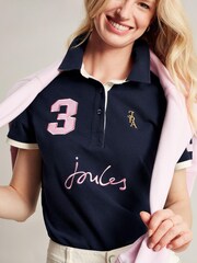 Joules Beaufort Navy Blue Polo Shirt - Image 1 of 6