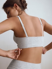 Grey Marl Pad Non Wire A-E Ultimate Comfort Non Wire Longline Bra - Image 5 of 7