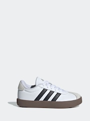 adidas White/Black VL Court 3.0 Trainers - Image 2 of 9