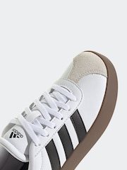 adidas White/Black VL Court 3.0 Trainers - Image 9 of 9