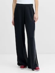 French Connection Wren Side Stripe Pleated Wide Leg Joggers - Larawan 3 ng 6