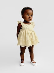 Gelb - Gap Set mit geblümtem Top und Unterhose (Neugeborenes bis 24 Monate) - Bild 1 von 4