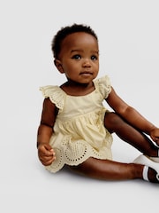 Gelb - Gap Set mit geblümtem Top und Unterhose (Neugeborenes bis 24 Monate) - Bild 2 von 4