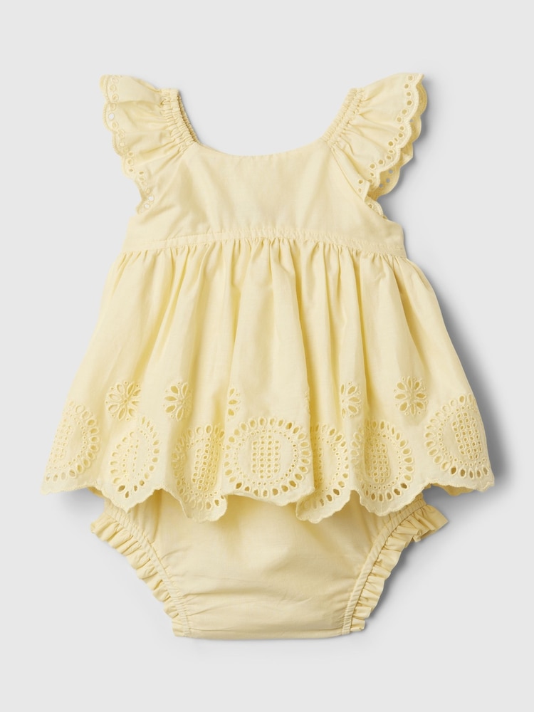 Gelb - Gap Set mit geblümtem Top und Unterhose (Neugeborenes bis 24 Monate) - Bild 4 von 4 Gelb - Gap Set mit geblümtem Top und Unterhose (Neugeborenes bis 24 Monate) - Bild 4 von 4