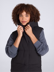 Animal Black Oslo Padded Gilet With Hood - Image 3 of 5