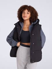 Animal Black Oslo Padded Gilet With Hood - Image 4 of 5