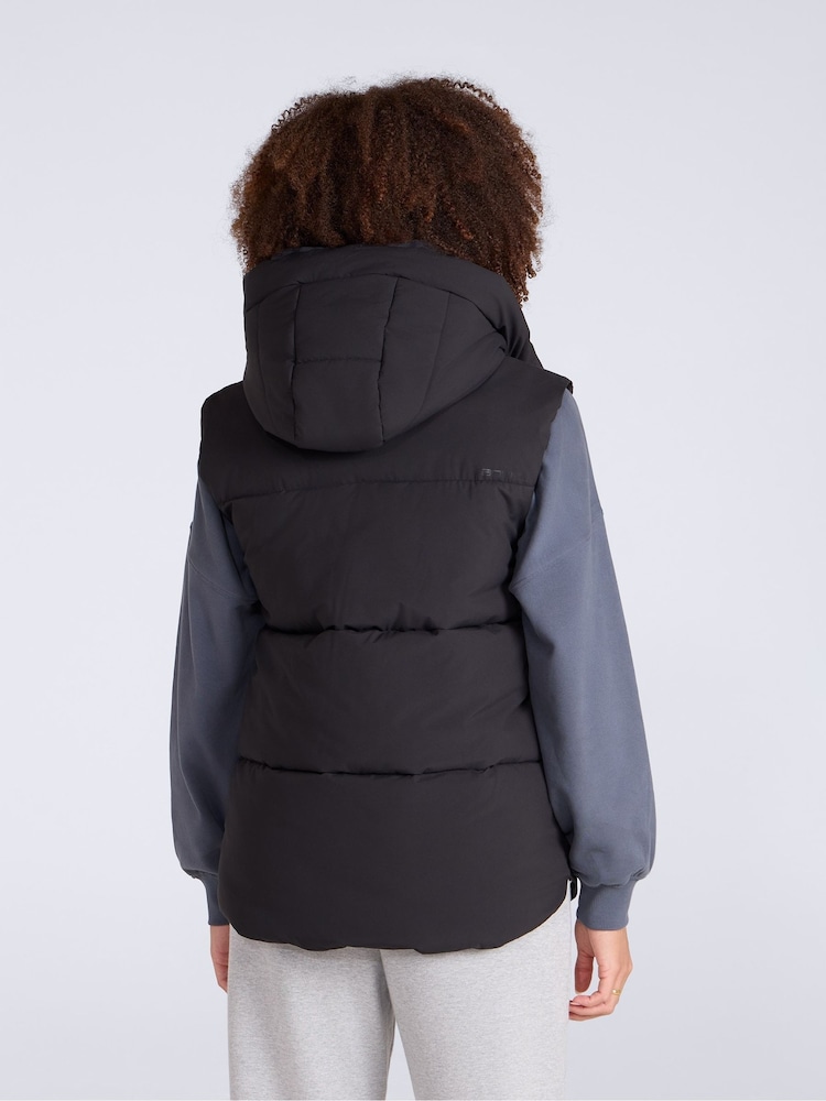 Animal Black Oslo Padded Gilet With Hood - Image 5 of 5 Animal Black Oslo Padded Gilet With Hood - Image 5 of 5