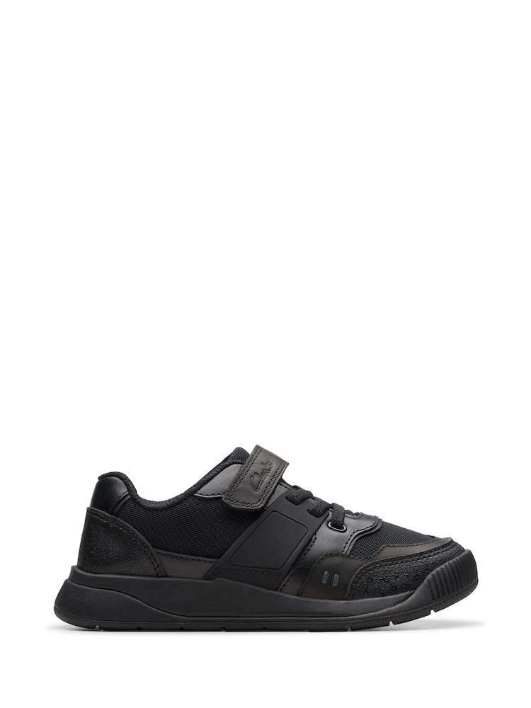 Clarks Black Standard Fit (F) Lune Flex Shoes - Image 1 of 4