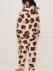 Jim Jam the Label Animal Fleece Twosie Brown Pyjama Set - Image 2 of 5