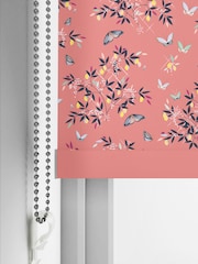 Sara Miller Orange Butterflies & Trellis Made to Measure Roller Blinds - Image 5 of 6