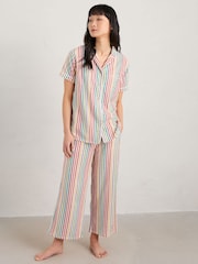 Seasalt Cornwall Natural Cosy Corner Cotton Pyjamas - Image 1 of 5