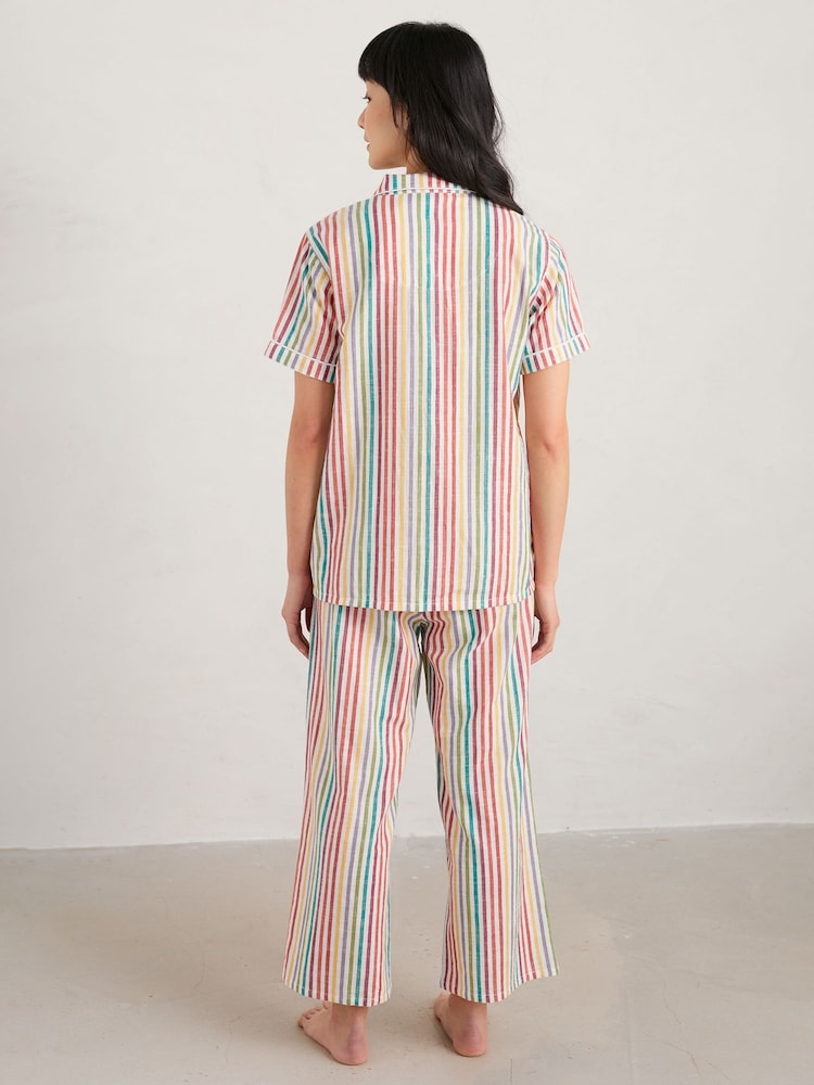 Seasalt Cornwall Natural Cosy Corner Cotton Pyjamas - Image 2 of 5
