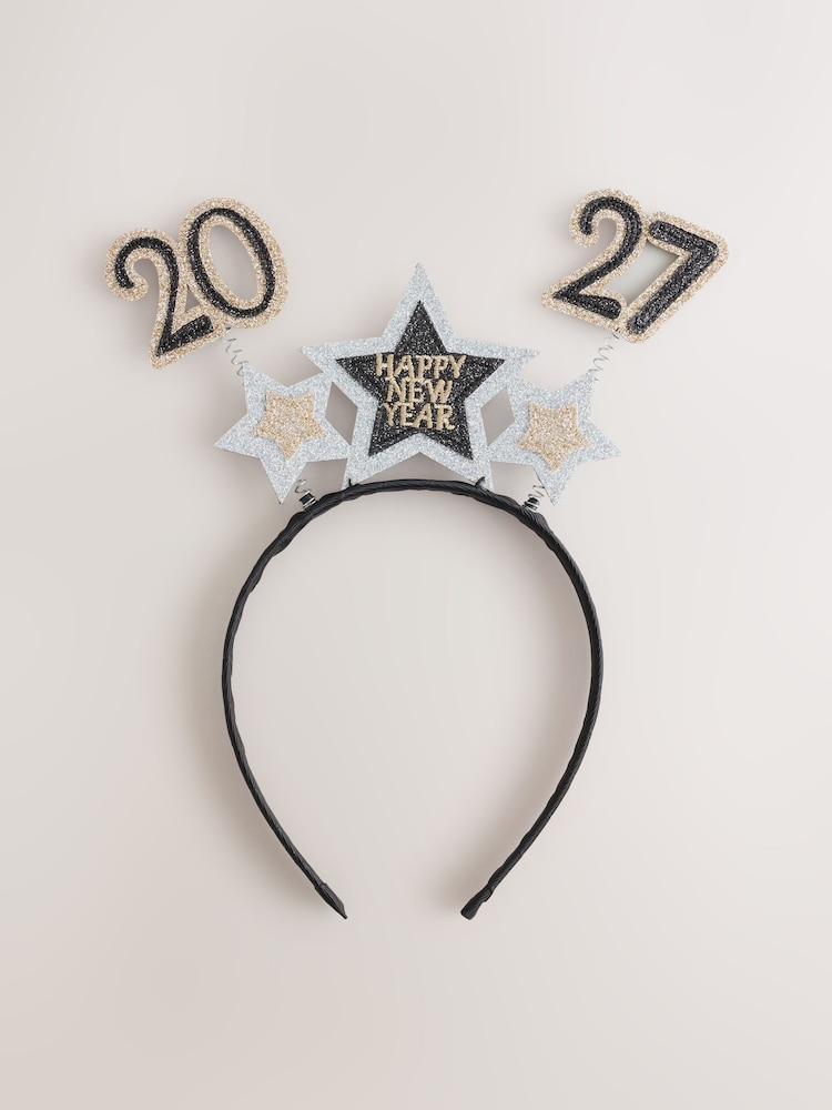Crno - 2027 Happy New Year Headband - Slika 1 od 3