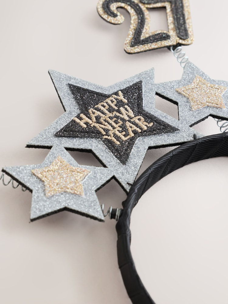 Crno - 2027 Happy New Year Headband - Slika 2 od 3