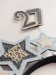 Crno - 2027 Happy New Year Headband - Slika 3 od 3